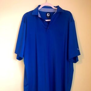 Men’s FootJoy Polo - Size Large - Solid Royal Blue